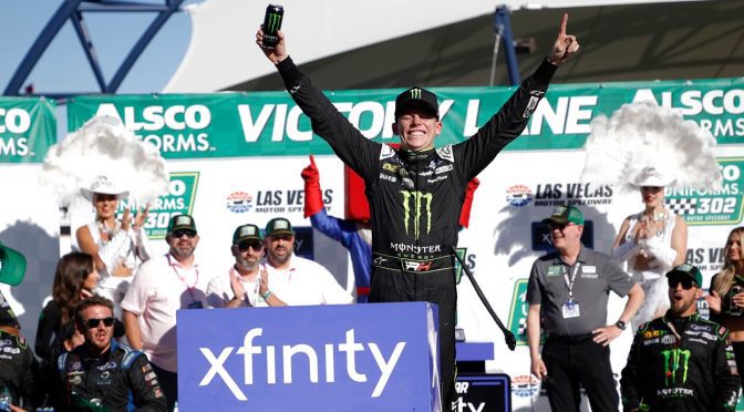 Featured image for Riley Herbst wins first career NASCAR Xfinity Series race in hometown of Las Vegas