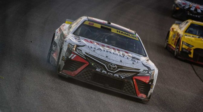 Featured image for JGR teammates Denny Hamlin, Martin Truex Jr. make final-stage exits at Homestead