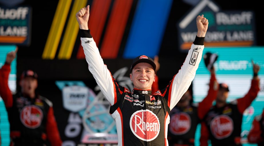 Christopher Bell celebrates
