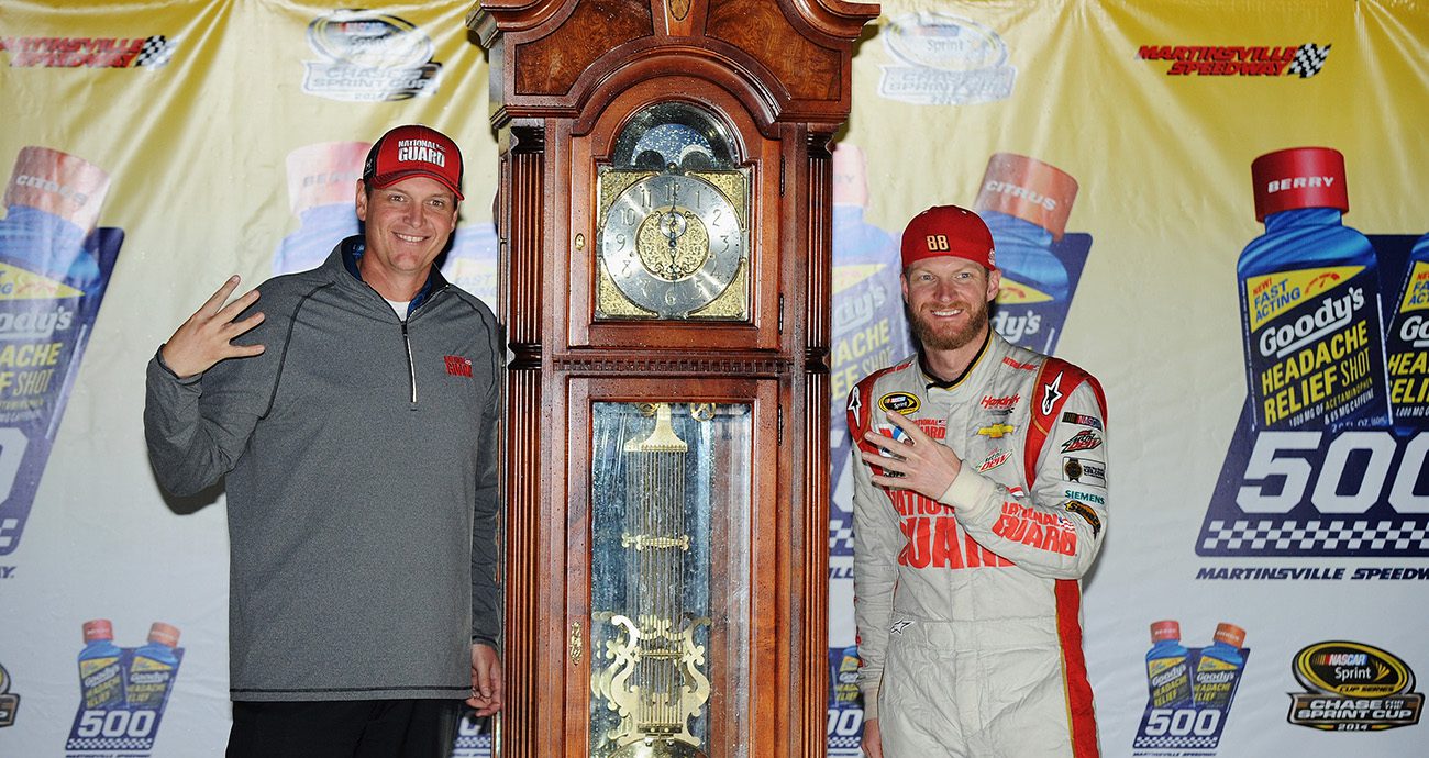 Talkin' Trophies Martinsville's famous grandfather clock NASCAR