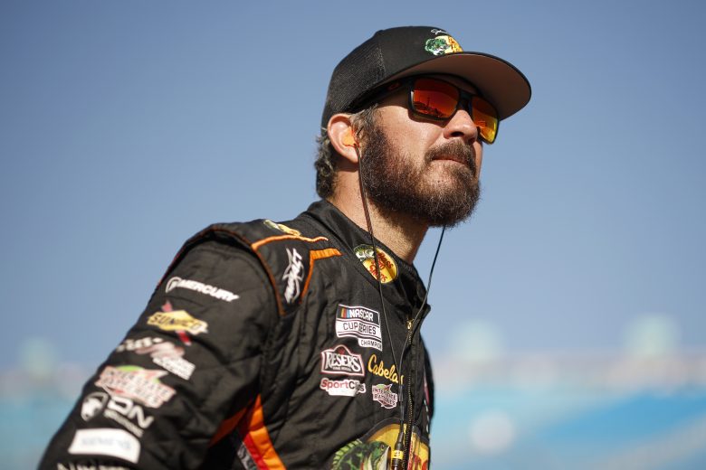 Martin Truex Jr walks the grid