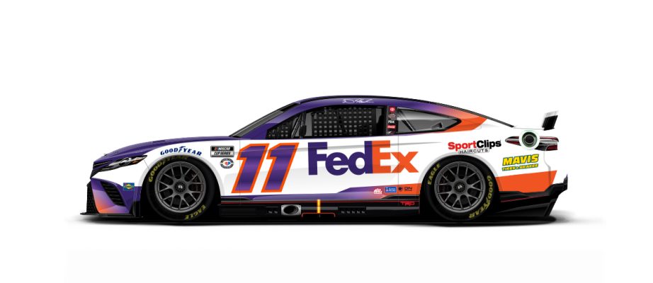 Denny Hamlin's paint scheme.