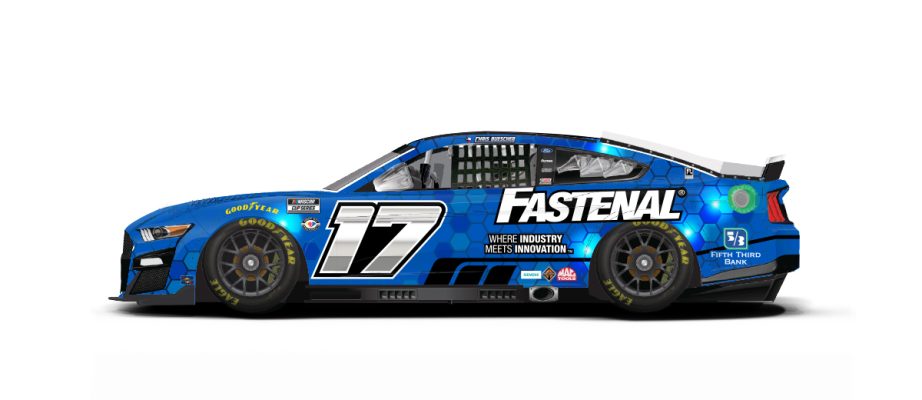 Chris Buescher's paint scheme.