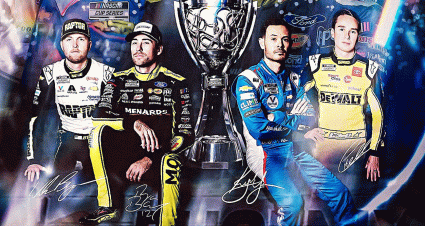2023 NASCAR Cup Series Championship 4 drivers graphic