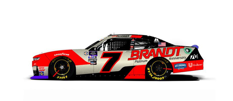 Justin Allgaier's paint scheme.