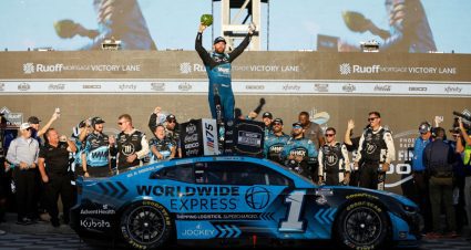 Ross Chastain dominates Phoenix Cup finale; Ryan Blaney wins first championship