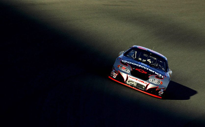Kevin Harvick drives.