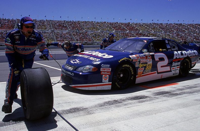 Kevin Harvick drives.