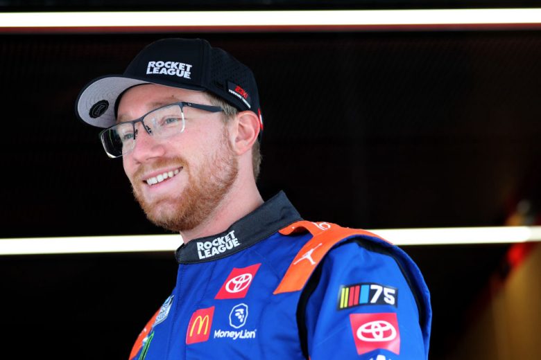 Tyler Reddick smiles.