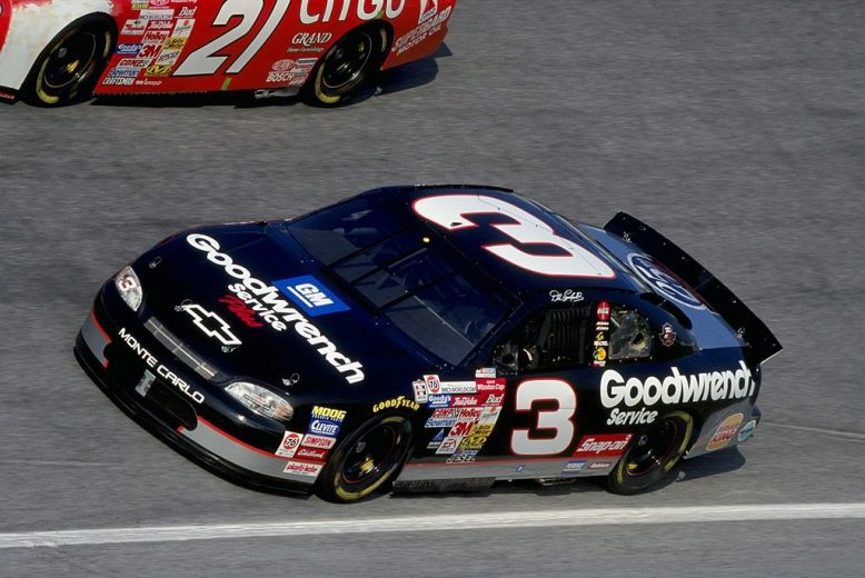 Dale Earnhardt drives at Daytona.