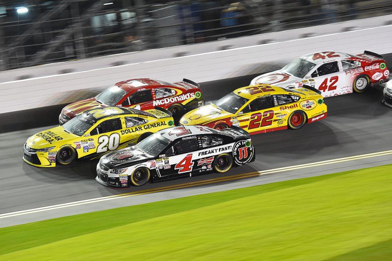 Cup Series drivers race at Daytona.