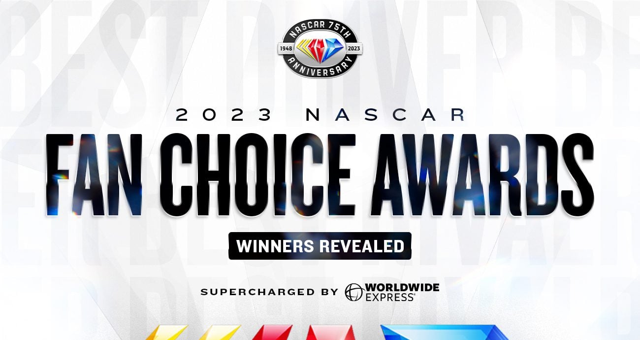 A graphic depicting the NASCAR Fan Choice Awards