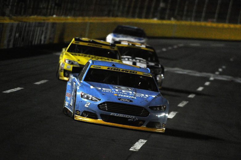 Brad Keselowski drives at Charlotte.