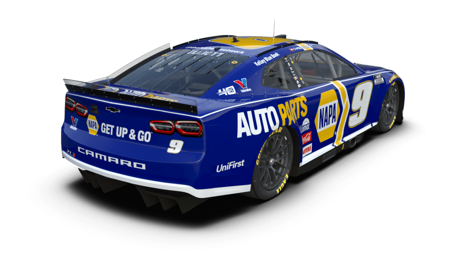 Render image of the number 9. NAPA Autoparts paint scheme.
