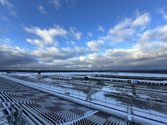 Snow covers the Pocono facility