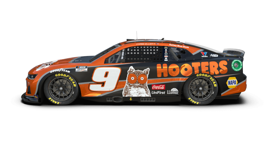 Render Image of the number 9 hooters chevrolet