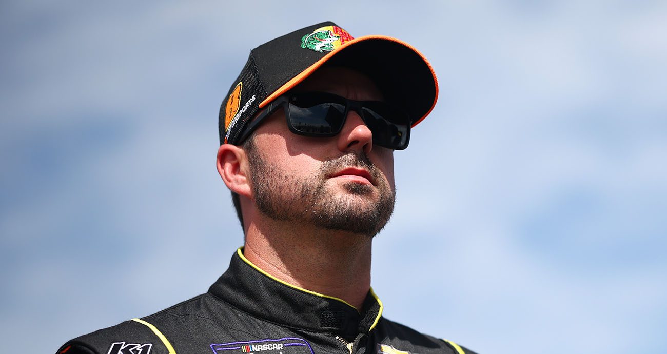 DARLINGTON, SOUTH CAROLINA - SEPTEMBER 02: Josh Berry, driver of the #8 Bass Pro Shops/TRACKER Boats Chevrolet, looks on during qualifying for the NASCAR Xfinity Series Sport Clips Haircuts VFW Help A Hero 200 at Darlington Raceway on September 02, 2023 in Darlington, South Carolina. (Photo by Jared C. Tilton/Getty Images)