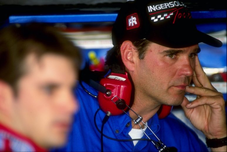 Crew chief Ray Evernham looks on during Winston Cup Practice.