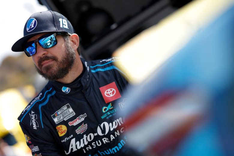 Martin Truex Jr. looks on at Martinsville.
