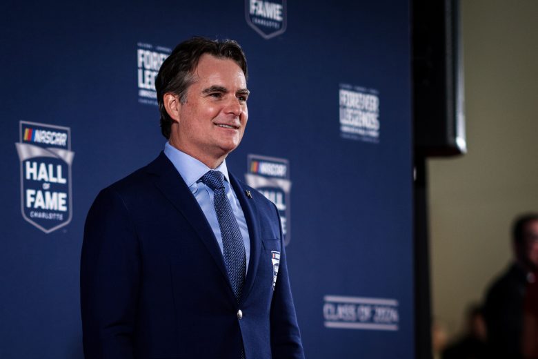 Jeff Gordon on the red carpet