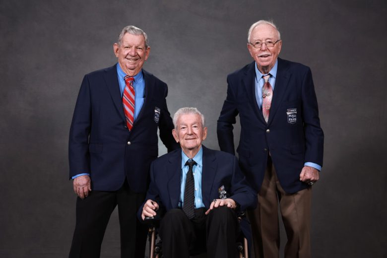 Donnie Allison, Bobby Allison and Red Farmer pose for a photo