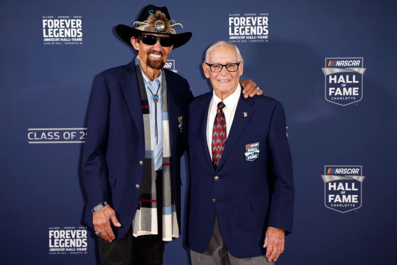 Richard Petty and Dale Inman pose for a photo