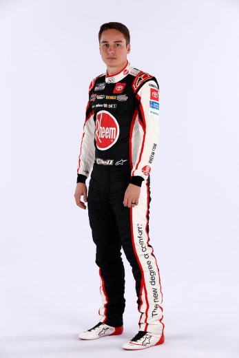 Christopher Bell poses for a photo during NASCAR Production Days