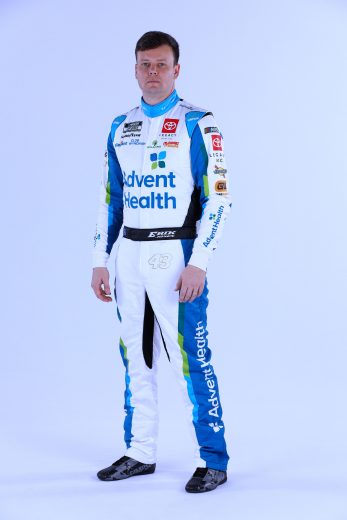 Erik Jones poses for a photo during NASCAR Production Days