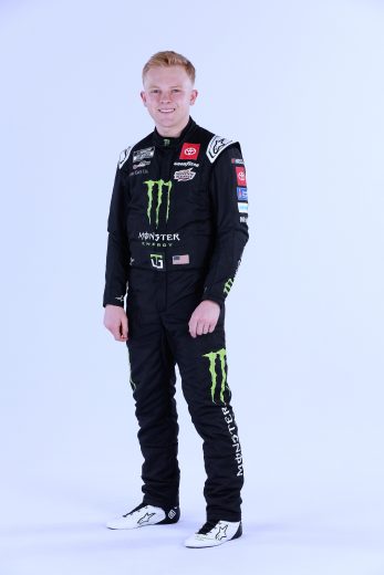 Ty Gibbs poses for a photo during NASCAR Production Days