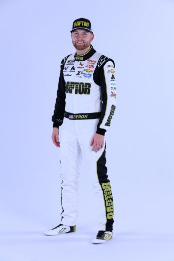 William Byron poses for a photo during NASCAR Production Days