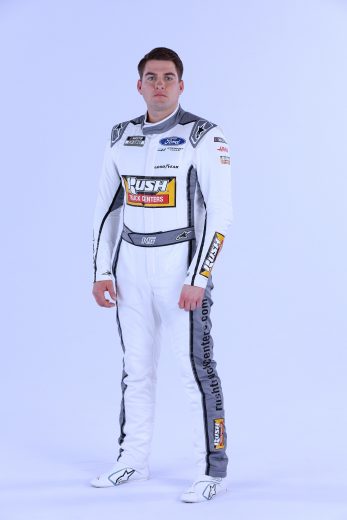Noah Gragson poses for a photo during NASCAR Production Days
