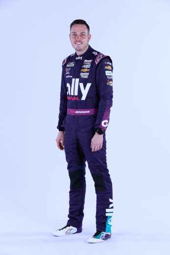 Alex Bowman poses for a photo during NASCAR Production Days