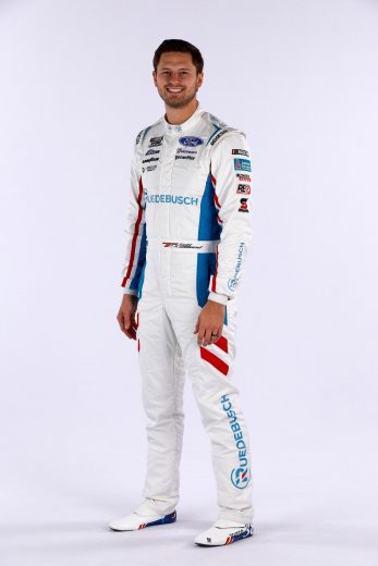 Todd Gilliland poses for a photo during NASCAR Production Days