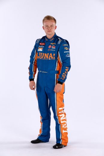 Tyler Ankrum poses for a photo during NASCAR Production Days