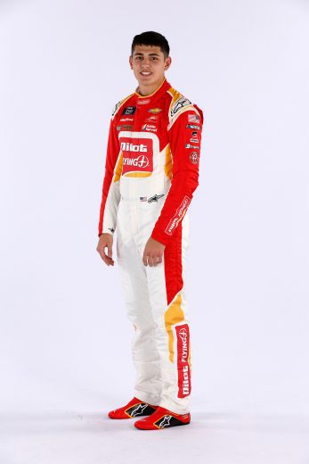 Sammy Smith poses for a photo during NASCAR Production Days