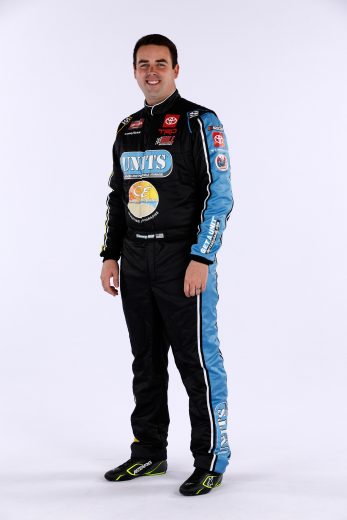 Timmy Hill poses for a photo during NASCAR Production Days