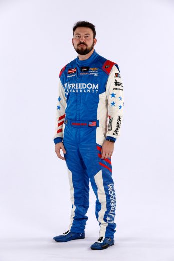Spencer Boyd poses for a photo during NASCAR Production Days