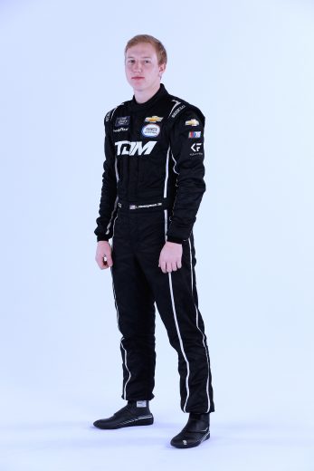 Leland Honeyman Jr. poses for a photo during NASCAR Production Days