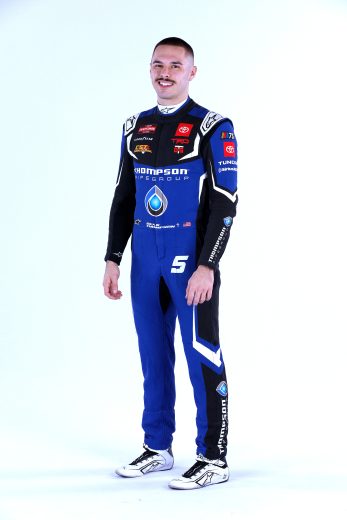 Dean Thompson poses for a photo during NASCAR Production Days