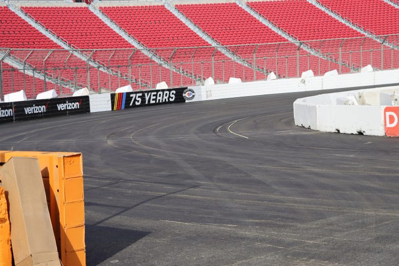 SAFER barriers being installed at Los Angeles Memorial Coliseum