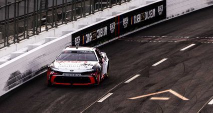 Denny Hamlin secures pole position for Busch Light Clash