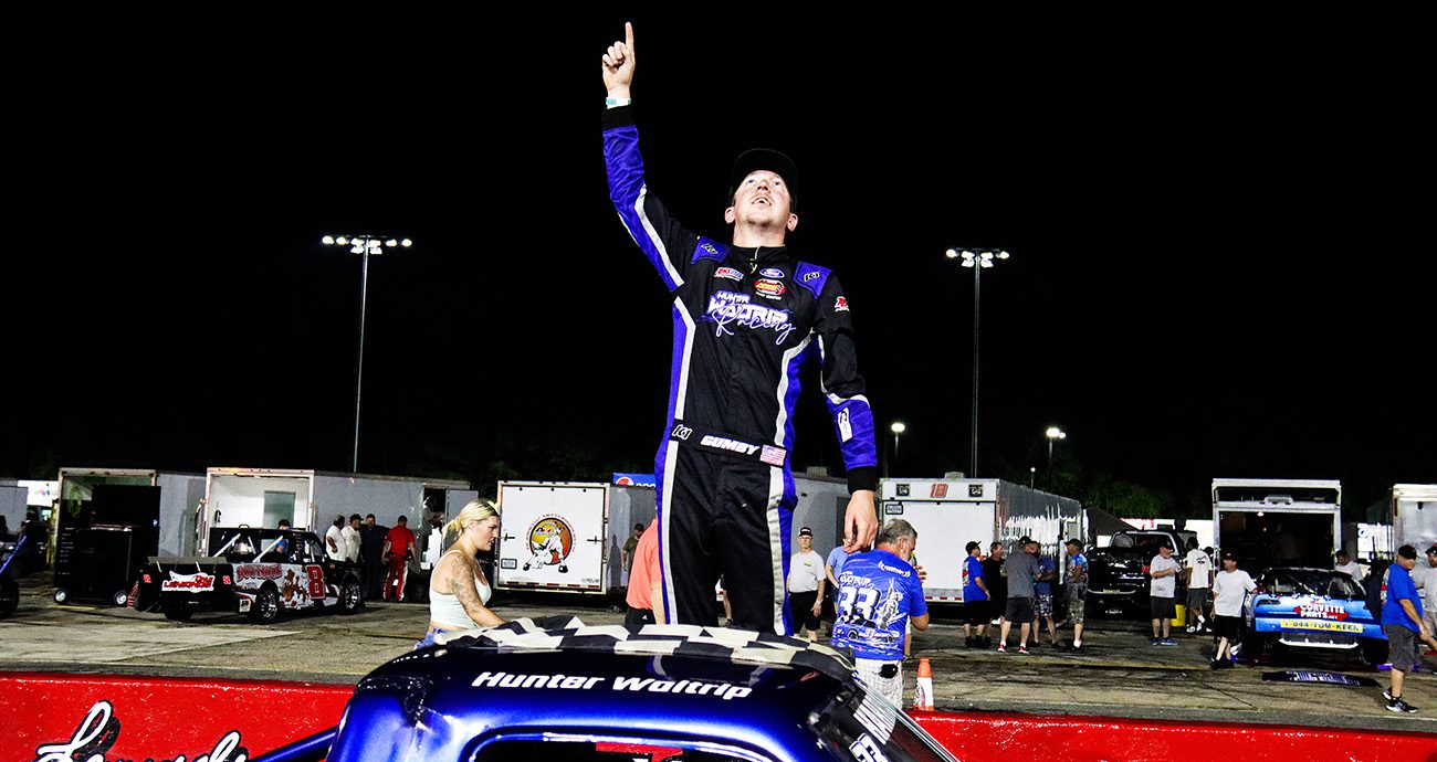 Teamwork helps Hunter Waltrip setbacks on the way to track