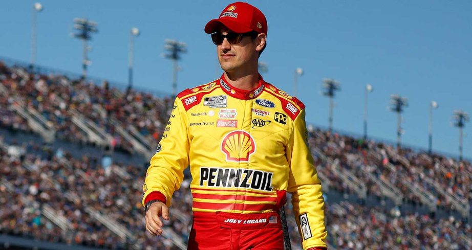 Joey Logano in driver introductions before the Daytona 500