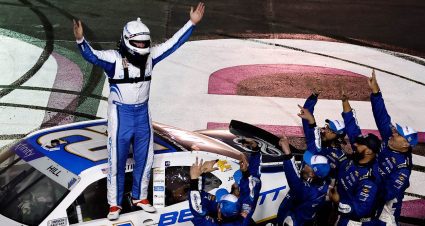 Austin Hill steals Xfinity Series win at Atlanta in NASCAR Overtime
