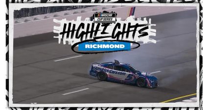 Kyle Larson spins to send race to overtime at Richmond