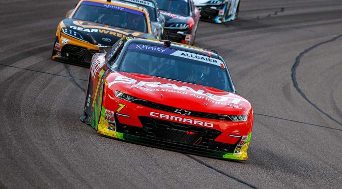 Featured Image for Justin Allgaier’s victory bid vanishes with tire issue late at Phoenix
