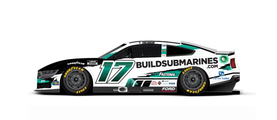 Chris Buescher's paint scheme for Bristol-1.