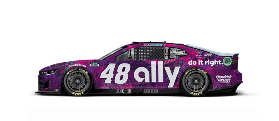 Alex Bowman's paint scheme for Bristol-1.