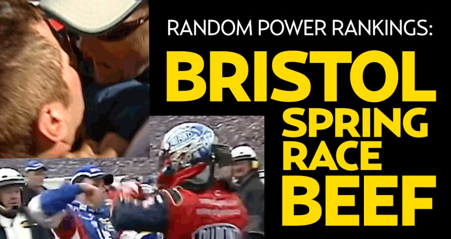 A graphic that reads Random Power Rankings: Bristol Spring Race Beef.