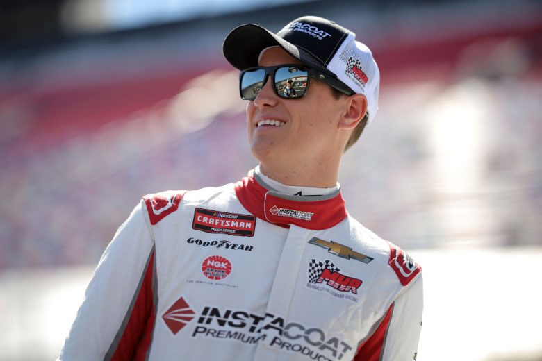Zane Smith looks on at Bristol.